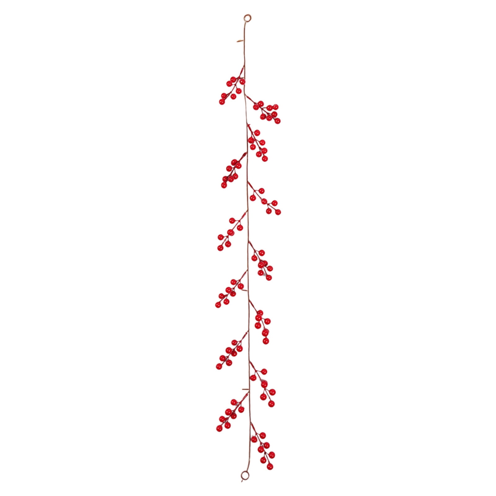 Christmas Garland with Red Berries Artificial Holly Berry Garlands ...