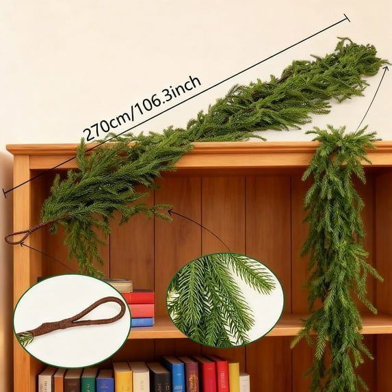Christmas Garlands Christmas Rattan Decoration Simulation Needle Plant Decoration Holiday Decoration Christmas Decorations Indoor Garland