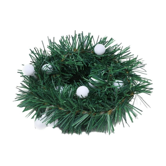Christmas Garlands Hwkond Christmas Pines Needle Decorative Lights String With Small White Balls, Christmas Tree Thanksgiving Decoration Battery Operated Batteries Not Included Up to 60% Off