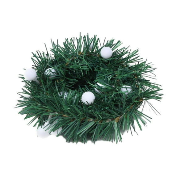 Christmas Garlands Hwkond Christmas Pines Needle Decorative Lights String With Small White Balls, Christmas Tree Thanksgiving Decoration Battery Operated Batteries Not Included Up to 60% Off
