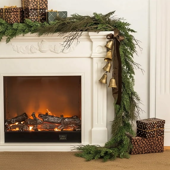 Christmas Garlands for Xmas Tree Decorations Christmas Pines Needle Wreath with Berry Artificial Christmas Wreath Winter Mantel Tabletop Porch Decor Holiday Wreath