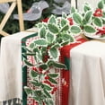 thumbnail image 1 of Christmas Garlands for Xmas Tree Decorations Simulation Flower Vines Wall Hanging White Edges Patterns Holly Leaf Red Fruit Vines Christmas Mood Layout Simulation Christmas Vines, 1 of 8