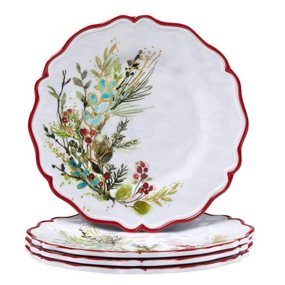 Christmas Gatherings Salad Plate (Set of 4)