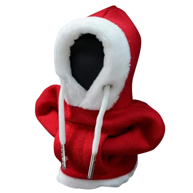PIXNONTEA Christmas Gear Shift Cover, Universal Shift Hoodie Cover, Funny Sweater for Gear Shift, Car Shifter Stick Protector Decoration, Adult Unisex
