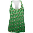 thumbnail image 1 of Christmas German Pickle Pattern All Over Womens Work Out Tank Top Multi 2XL, 1 of 2
