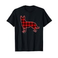 thumbnail image 1 of Christmas German Shepherd T shirt Plaid Lumberjack Pattern, 1 of 5