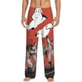 Christmas Ghostbuster Men's Pajama Pants With Pockets Lounge Fashion