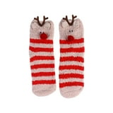 Christmas Gift 3D Design Fluffy Coral Thick Warm Socks For Women Towel ...