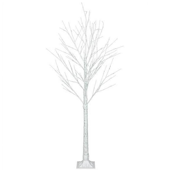 Christmas Gift! 4FT Warm White LED Birch Tree Light with Timer Tabletop Bonsai Tree Light Jewelry Holder Decor for Home Party Wedding Holiday