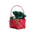 thumbnail image 1 of Christmas Gift Bag Artificial Leather Red Velvet Pouch Candy Holder Holiday Party Favor Christmas Eve Celebration Present, 1 of 6