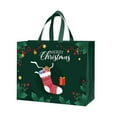 thumbnail image 1 of Christmas Gift Bag Non-woven Fabric Reusable Holiday Gift Wrap Large Capacity Eco-friendly Durable Shopping Bag, 1 of 7