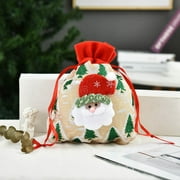 Christmas Gift Bag Santa Claus ,Christmas Gift Bags, Linen Christmas Candy Bags, Tote Bags, Santa Claus Gift Bags