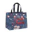 thumbnail image 1 of Christmas Gift Bag Set of 5 – Portable Folding Tote Bags, Coated Non-Woven Fabric, Reusable Holiday Gift Packaging Bags with Handles, 1 of 5