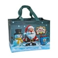 thumbnail image 1 of Christmas Gift Bag with Snowman Print Large Capacity Tote for Holiday Shopping and Present Wrapping ﻿, 1 of 6