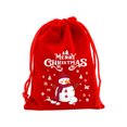 thumbnail image 1 of Christmas Gift Bags Christmas Drawstring Gift Bags Red Green Velvet Pouches for Candy Coins Jewelry Xmas Party Favor Treat Sacks for Kids Friends Coworkers Wrapping,H, 1 of 5
