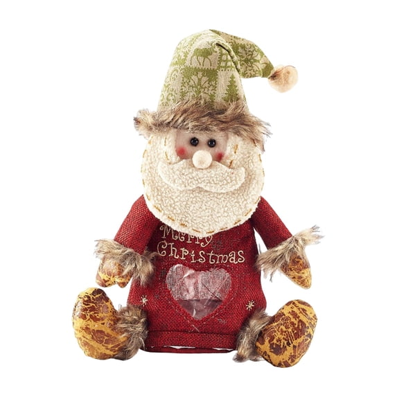 Christmas Gift Bags Christmas Ornament Gift Bag Storage Bag for Candy Xmas Favor Santa Claus 28x19cm