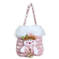 thumbnail image 1 of Christmas Gift Bags, Fabric Reusable Candy Bags, Treat Bag with Santa Claus, Chritmas Snowman Party Decor, Snowman, 1 of 6