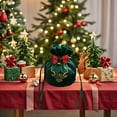 thumbnail image 1 of Christmas Gift Bags Set of 3 Velvet Holiday Favor Bags Reusable Christmas Present Sacks with Handles for Candy Ornaments Small Gifts, 1 of 6