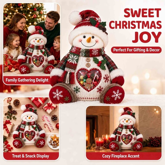 Christmas Gift Bags Zipper Design for Gifts Candy, Adorable Christmas Gift Bags, Reusable Fabric Storage Bags for Party and Festival Decor