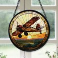 thumbnail image 1 of Christmas Gift Box - Aircraft Christmas Stained Glass Hanging Ornament - Farmhouse Holiday Decor, Thoughtful Xmas Gift for Family & Friends, Keepsake 2025, 1 of 3
