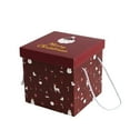 thumbnail image 1 of Christmas Gift Box, Large Candy Gift Box, 2pc Handheld Empty Christmas Packaging Boxes, Foldable Stacking Gift Boxes with Handles for Holiday Decorations and Presents, 1 of 7