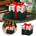 thumbnail image 1 of Christmas Gift Boxes Empty, Velvet Holiday Packaging Box with Lid, Festive Red Green Present Box for Xmas Party Favors Decorations, 1 of 8