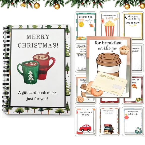 Clearance! Christmas Gift Card Book, 10 Different Cover Design Holder ...