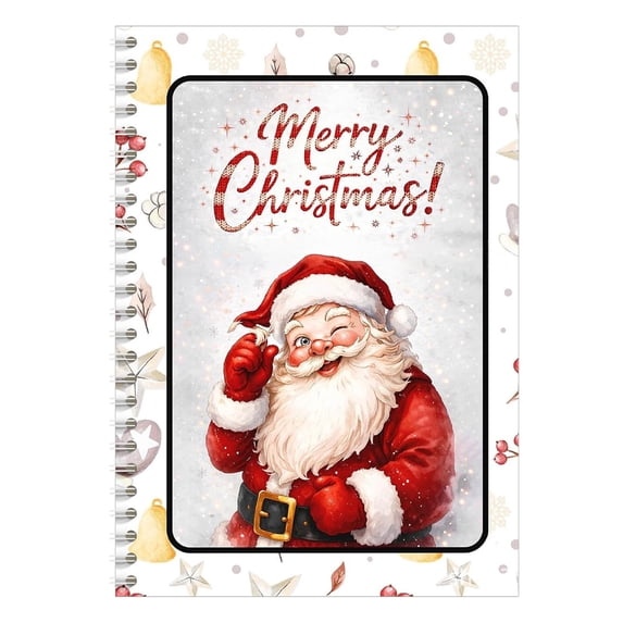Christmas Gift Card Book 2 Pack, 12 Page Gift Card Booklets, Santa Holiday Card Holder for Gift Giving Adults Teens