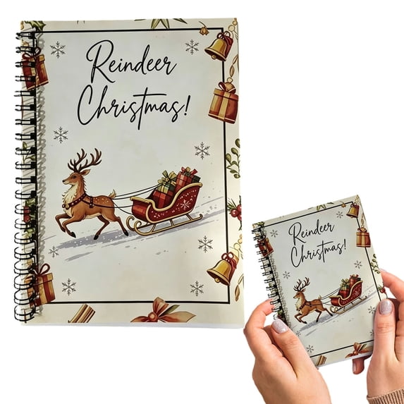 Christmas Gift Card Book for Adults, Christmas Stocking Stuffer, Merry Christmas Gift Cards, Spiral Bound Card Book- Surprises On Every Page, DIY Personalized Xmas Gifts for Family, Friends