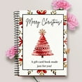 thumbnail image 1 of Christmas Gift Card Book Spiral-Bound Merry Christmas Gift Card Booklet, DIY Greeting Card Organizer, Holiday Gift Card Holder for Students and Friends, 1 of 7