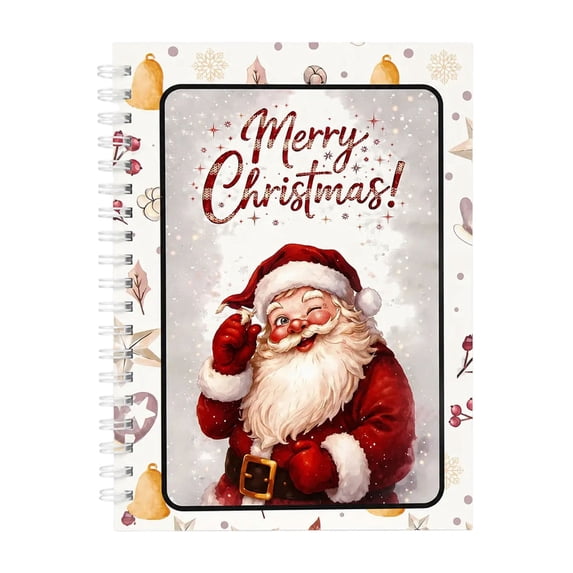 Christmas Gift Card Holder Book, 5.6"x8.4" Festive Holiday Greeting Card Organizer, Cash & Voucher Storage Folder with Envelopes for Winter Party & Xmas Presents