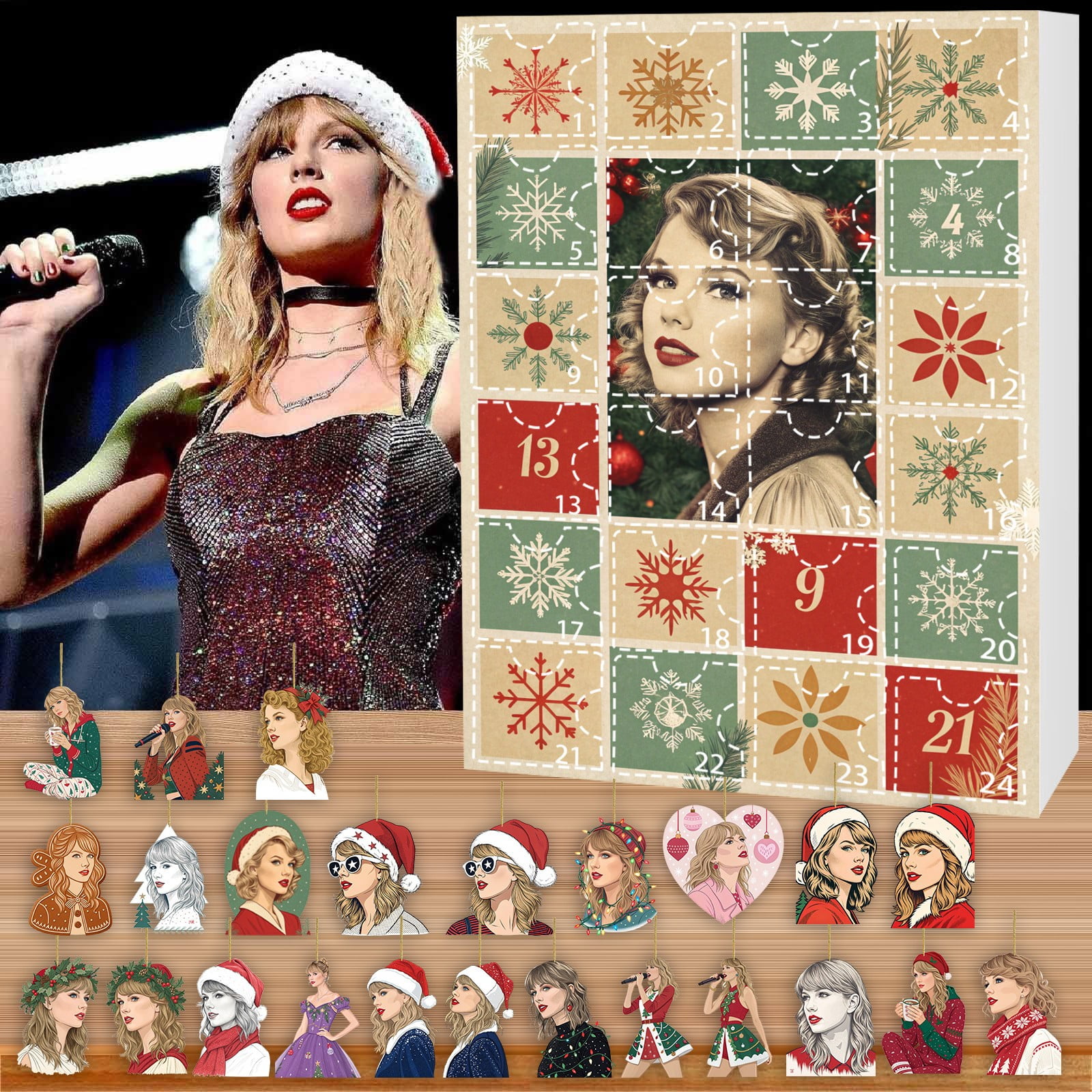 Christmas Hot Sale Christmas Music Lover Advent Countdown Decoration 24