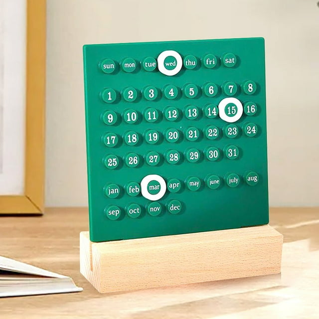 Christmas Gift Circular Perpetual Calendar DIY Ring Desktop Calendar