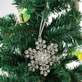 thumbnail image 1 of Christmas Gift Decor Christmas Metal Snowflake Pendant Christmas Tree Decoration Rhinestone Snowflake Christmas Ornaments Transparent Bright Silve Outdoor Decor, 1 of 6