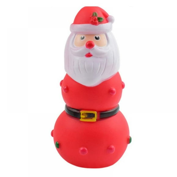 Christmas Gift Dog Squeaky Chew Toy Christmas Tree Santa Claus Elk For Small Medium Dogs Interactive Fetch And Play Training