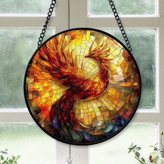 Christmas Gift Ideas - Mystic Celtic Dragonfly Stained Glass Hanging Ornament - Coastal Christmas Tree Decor, Holiday Gift for Family & Friends, Keepsake 2025