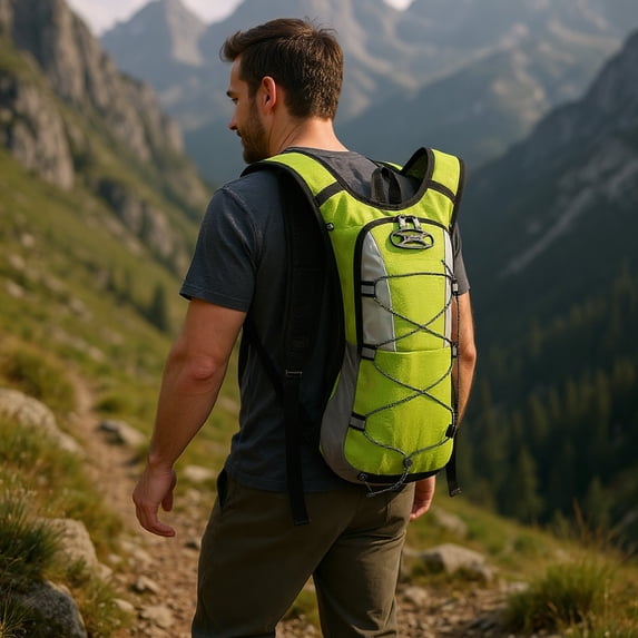 Christmas Gift Ideas New Hydration Backpack Hydration Pack Water Backpack for Hiking Running Biking Road Runner Hydropack Backpack Climbing, Green