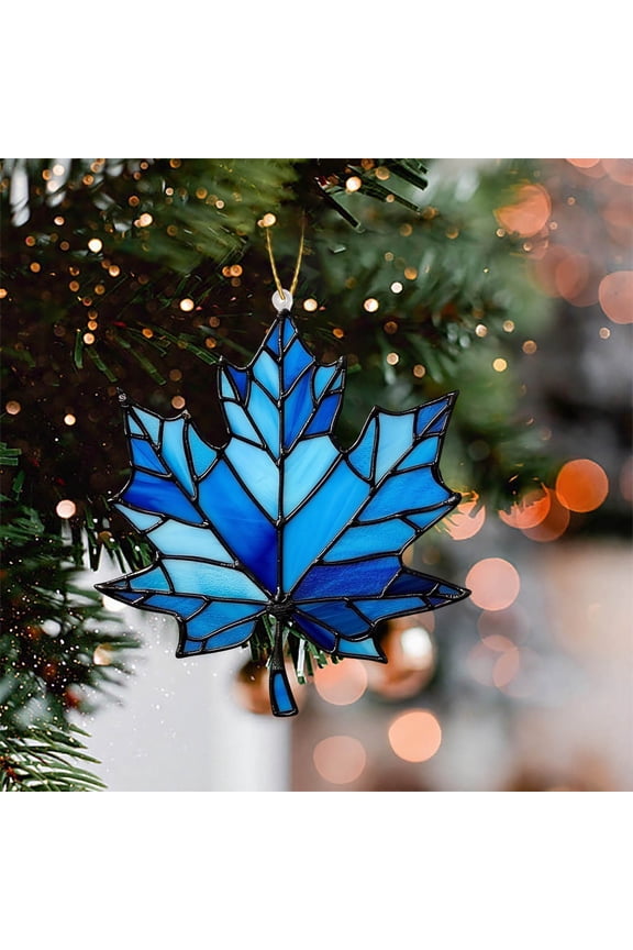 Christmas Gift Ideas New Maple Leaf Shaped Wall Decoration Wall Hanging Door Hanging Festive Decorations, B