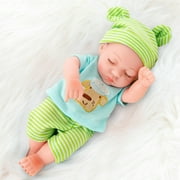 Christmas Gift Lifelike Baby Dolls Toys for Toddlers 1-3,11.8 Inch Simulation Soft Reborn Baby Dolls Sleeping Real Baby Dolls Newborn Toy for Girls & Boys, Thoughtful Companion Gifts for Kids