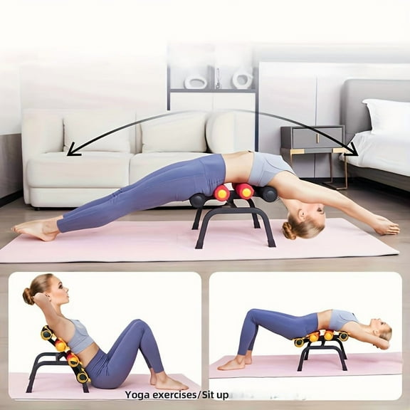 Christmas Gift: Mini Inversion Table - Back Stretch Machine, Ab Trainer, Fitness Yoga Equipment - Total Body Workout Equipment for Stretching Back and Neck