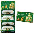 thumbnail image 1 of Christmas Gift Money Card Set 1 Pack with 6 Slots and Ribbon, Foldable Greeting Card Style Cash Holder for Holiday Party and Family Gathering Present(Green,B), 1 of 3