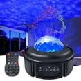 thumbnail image 1 of Christmas Gift New Year Star Projector Night Light Projector with LED Galaxy Ocean Wave Projector Bluetooth Music Speaker for Kid Adult Bedroom,Game Rooms,Party,Home Theatre,Night Light Ambiance, 1 of 8