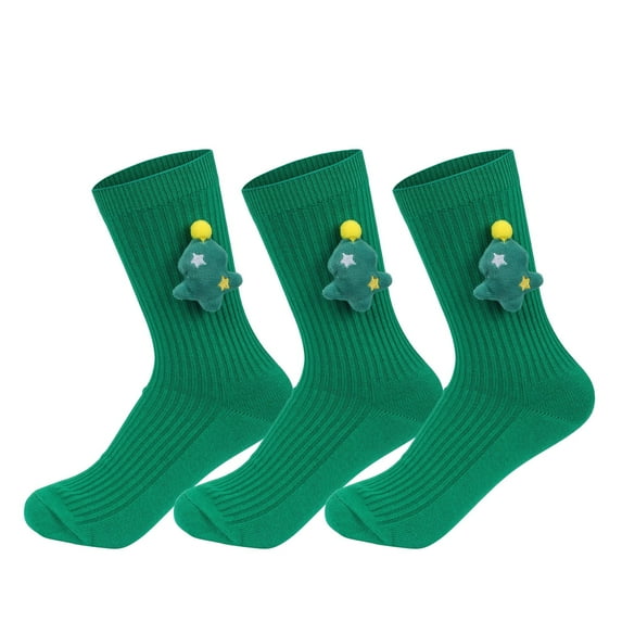 Christmas Gift No Show Socks Womens Winter Warm Non Slip No Show Cotton Crew Compression Socks Rose Gold