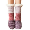 thumbnail image 1 of Christmas Gift Ofreoo Woman's Girls Winter Christmas Printing Thicken Warm Non-slip Combed Tube Socks Floor Middle Compression Stockings for Women, 1 of 7