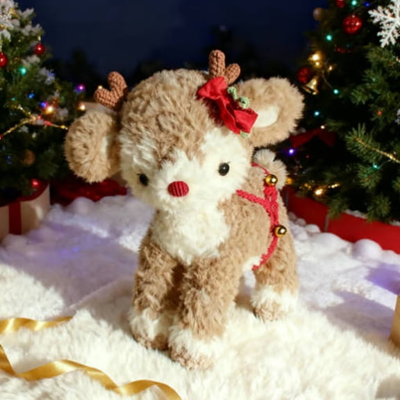 Christmas Gift Randall The Reindeer 16″ Plush Stuffed Animal Soft Toy for Kids Boys Girls Birthday Gift Cute Realistic Christmas Animal Plushie Large Collectible