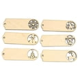 thumbnail image 1 of Christmas Gift Tags Oval Wood Ornament Laser Cut Gt02, 1 of 3