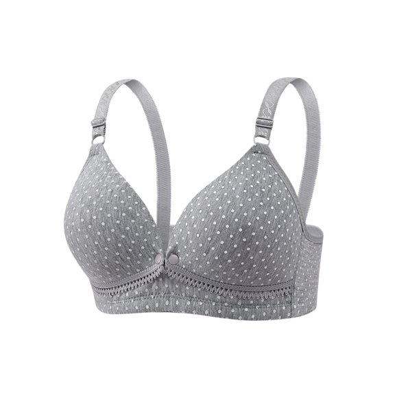 Christmas Gift Wireless Bras for Women No Underwire Seamless Bra Ndbuld Women's Nursing Bra Maternity Sleeping Underwear Large Size Large Cup No Wire Underwear Women Daily Bra,Gray,2XL