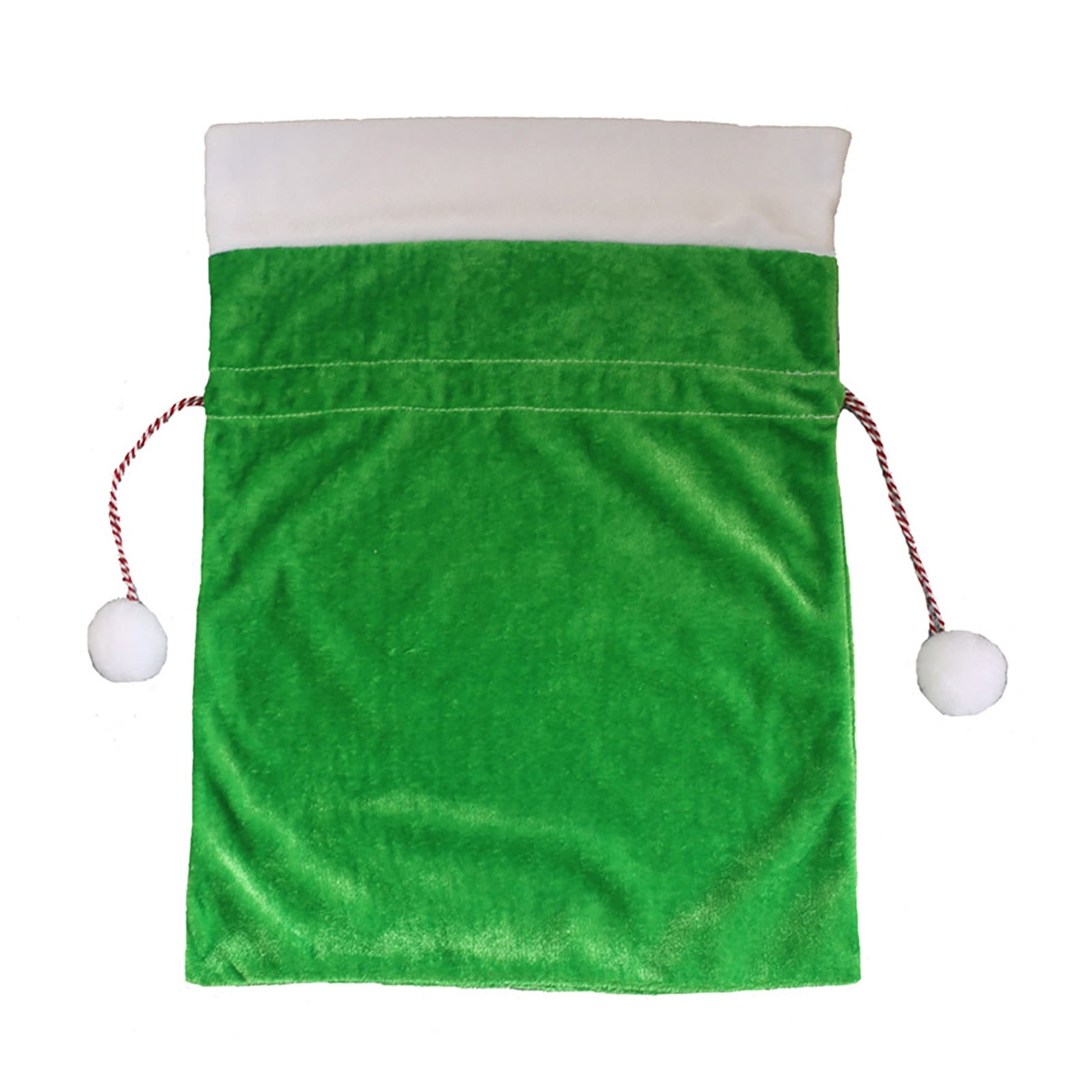 Christmas Gift Wrapping Bag Velvet Santa Drawstring Pouch Holiday Party ...