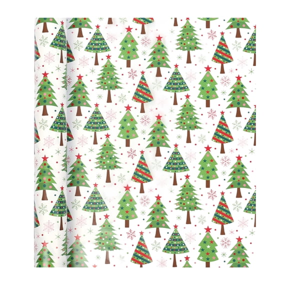 Christmas Gift Wrapping Paper for Holiday Presents Winter Party Gift Box Wrapping and Home Display with Festive Accent 1.41 x 32.81ft, Multicolor_#585