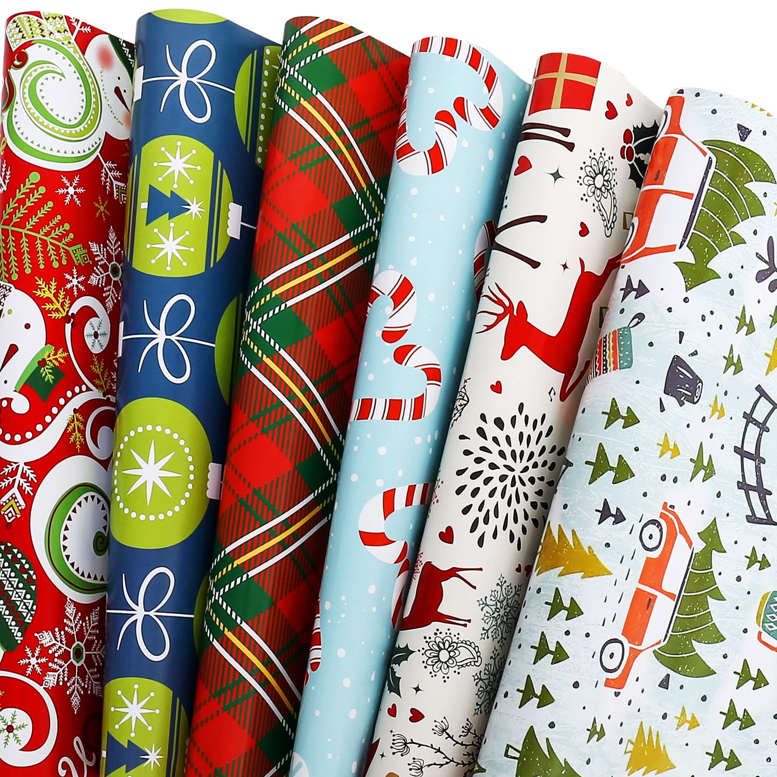 12 Pack Wrapping Paper Sheets,compatible With Christmas Birthday Party Wrapping  Paper Set Gift Wrap Papers